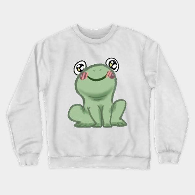 Happy Lilypad Frog Crewneck Sweatshirt by GG Raven Works